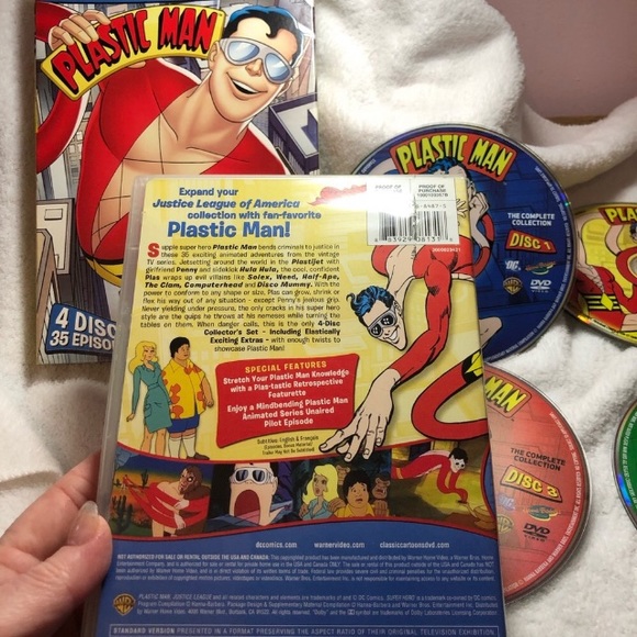 DC Comics Plastic Man 4 disc DVD collection - Picture 2 of 9